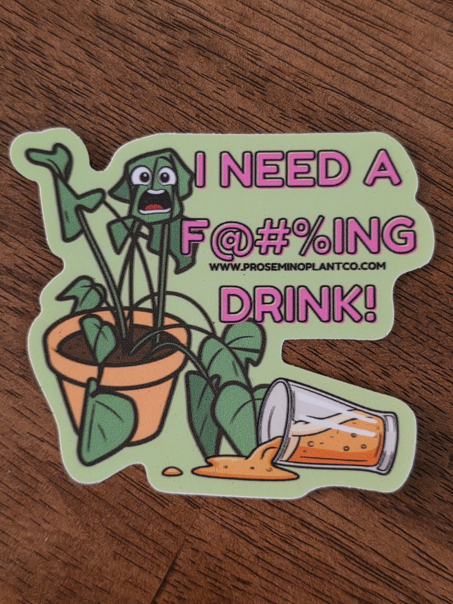 Thirsty Sticker