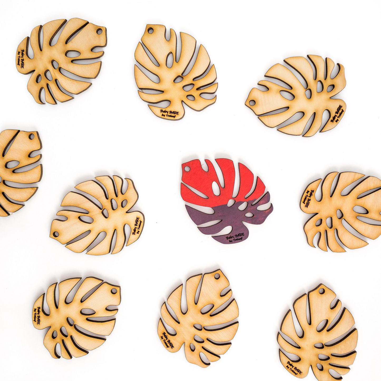 BARE™ Monstrella™ - Customizable Monstera shaped wooden plant support